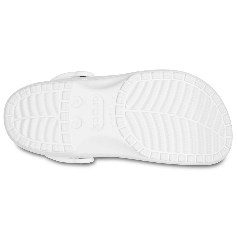 White Women's Crocs Classic Translucent Clogs | NZ 0082RVDW
